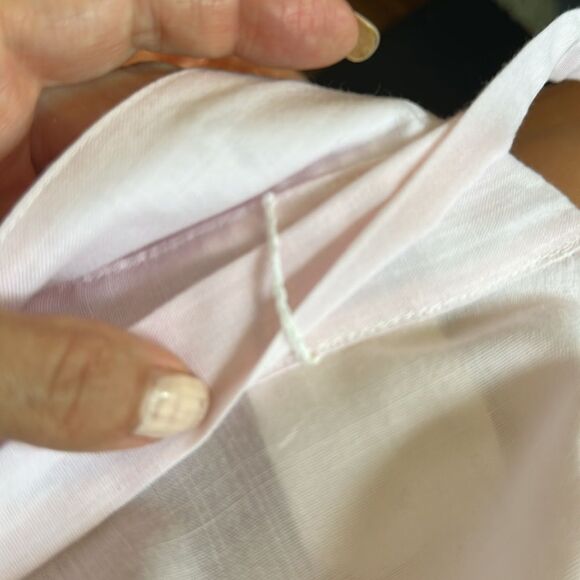 Vtg 70s Panther Light Pink Polyester/Rayon Button-Up Shirt/Removable Bow Tie - Picture 8 of 8